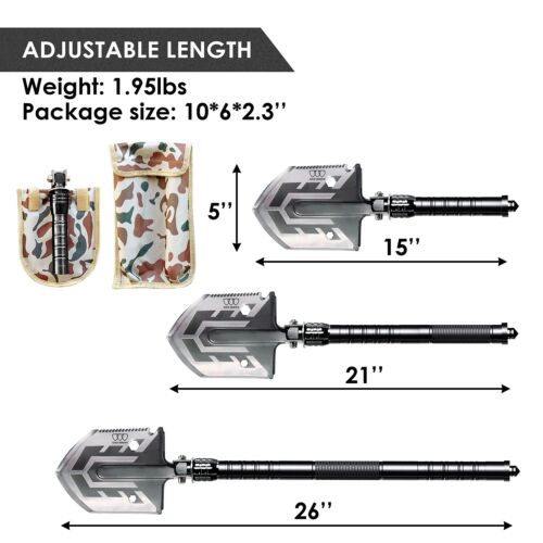 Ultimate X15 - Heavy Duty Multifunction (15-in-1) Shovel